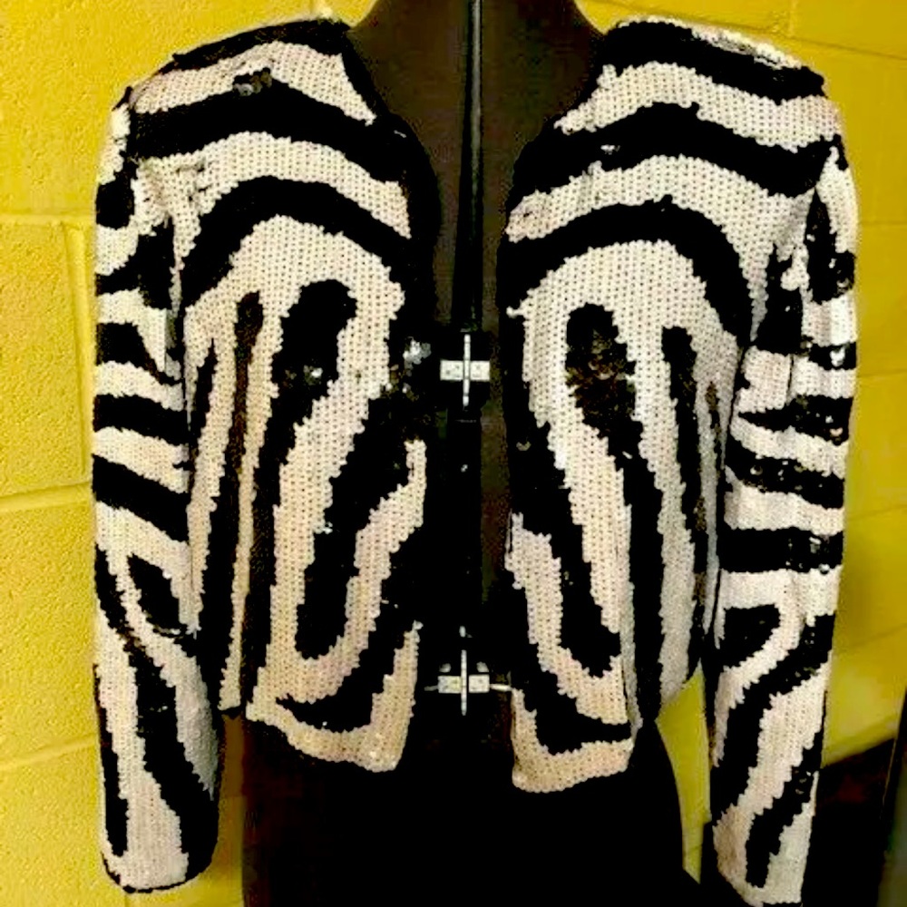 Black and white vintage blazer